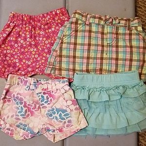 Skorts and shorts